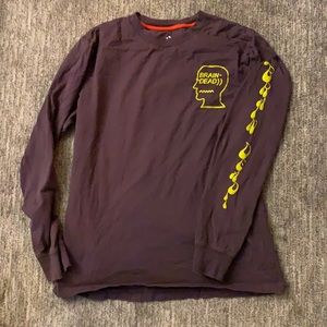 Brain Dead x Converse long sleeve tee with clarinet playing man and snakes M